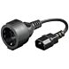 Kabel zasilający wtyczka AC do C14 0,15m - adapter