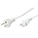 Kabel zasilający Schuko do C13 1,50m biały