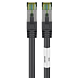 Kabel krosowy Cat8 S/FTP (PIMF) 0,25 m czarny