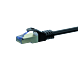 Kabel krosowy CAT6a S/FTP (PIMF) 2m czarny