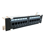 Panel krosowy ścienny CAT5e UTP - 12 portów