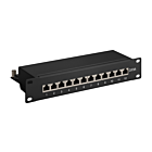 10-calowy panel krosowy CAT6a STP - 12 portów