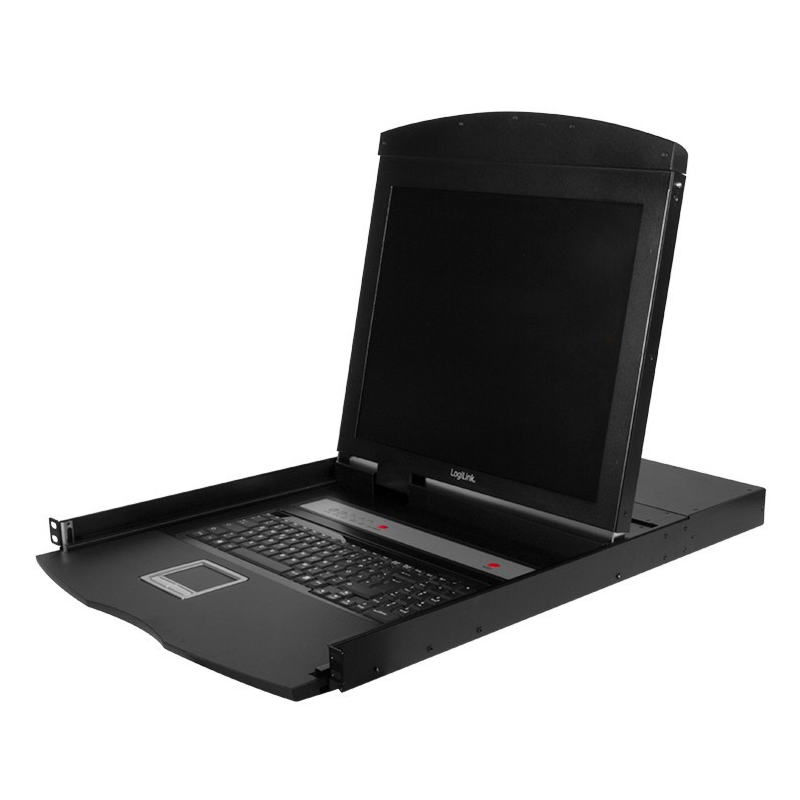 19-calowa konsola KVM wsuwana z klawiaturą QWERTY USB i PS/2