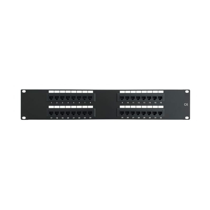 Panel krosowy CAT6 UTP - 32 porty - 2U