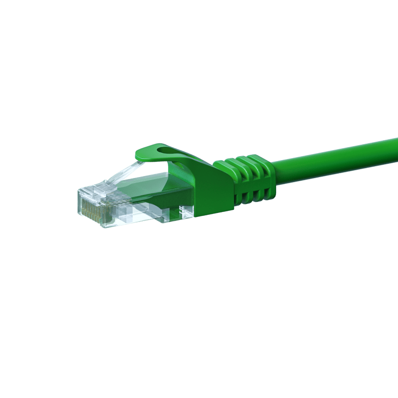 Kabel krosowy UTP CAT5e 2m zielony - 100% miedź