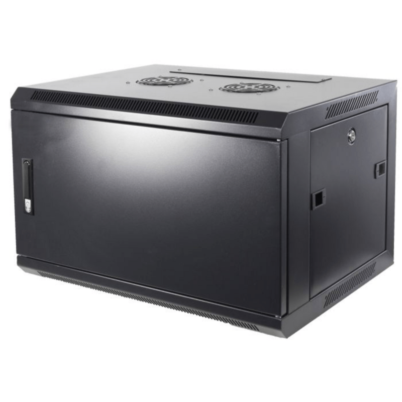 Szafka ścienna 6U z drzwiami metalowymi 600x450x368mm (szer. x gł. x wys.)