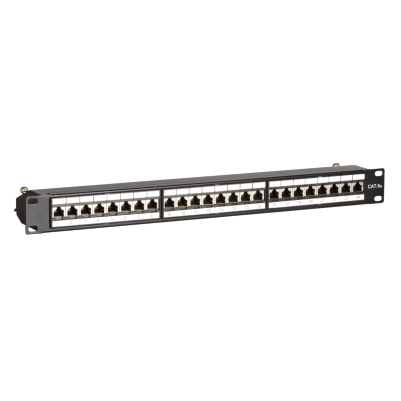 Panel krosowy CAT6a STP - 24 porty