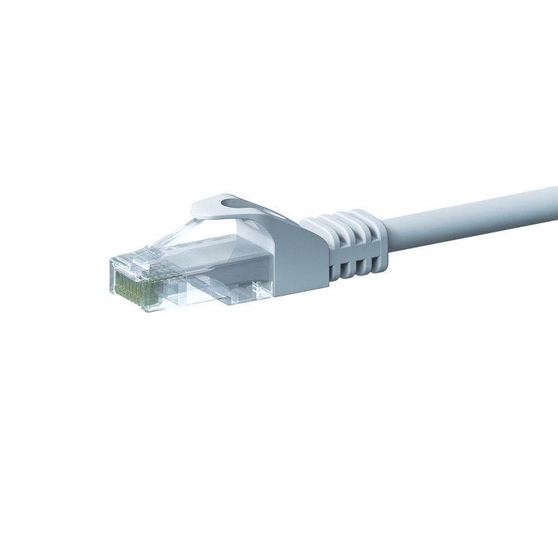 Kabel krosowy UTP CAT5e 7,5 m biały - 100% miedź
