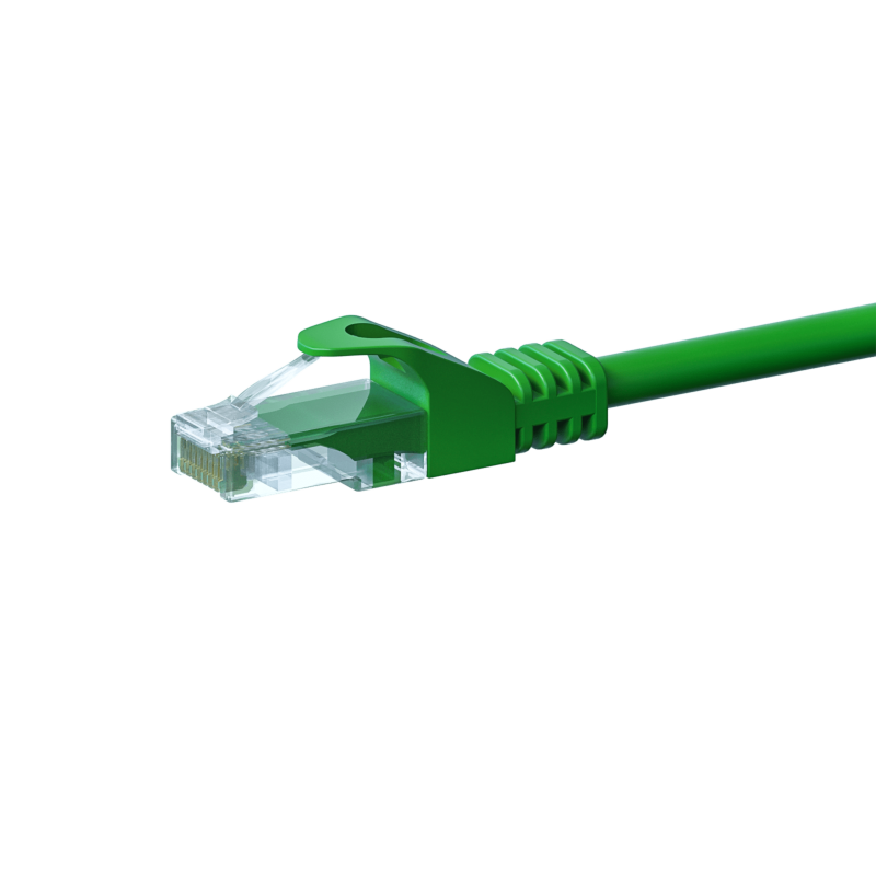 Kabel krosowy UTP CAT5e 10m zielony - 100% miedź