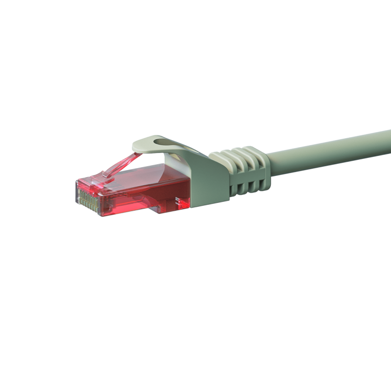 Kabel krosowy UTP CAT6 15m szary - 100% miedź