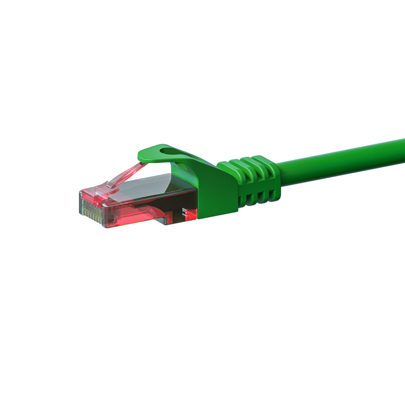 Kabel krosowy UTP CAT6 10m zielony - 100% miedź
