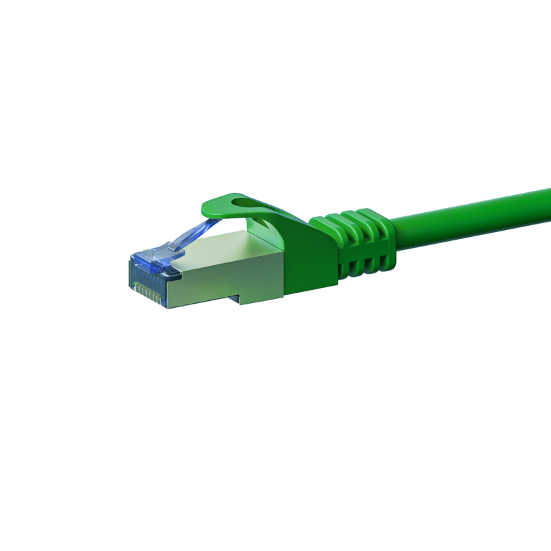 Kabel krosowy CAT6a S/FTP (PIMF) 30m zielony