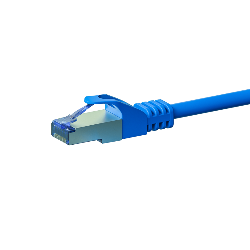 Kabel krosowy CAT6a S/FTP (PIMF) 3m niebieski