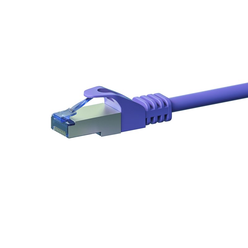 Kabel krosowy CAT6a S/FTP (PIMF) 20 m fioletowy