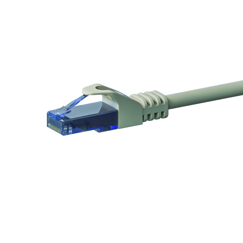 Kabel krosowy UTP CAT6a 1,50 m szary - 100% miedź