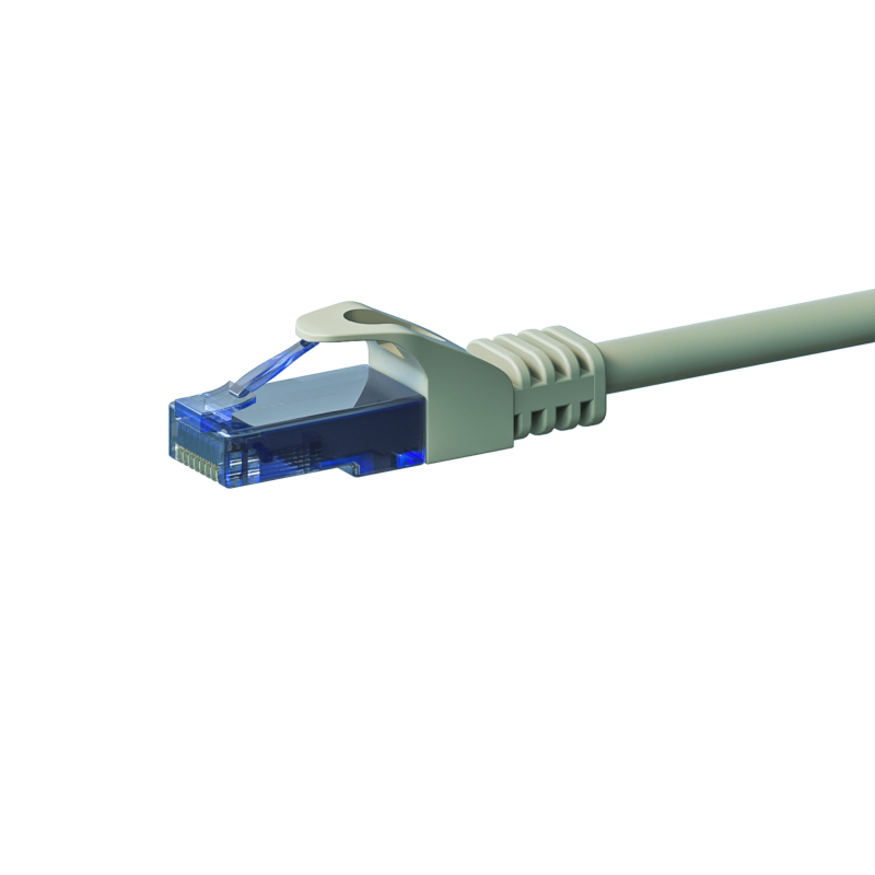 Kabel krosowy UTP CAT6a 30m szary - 100% miedź