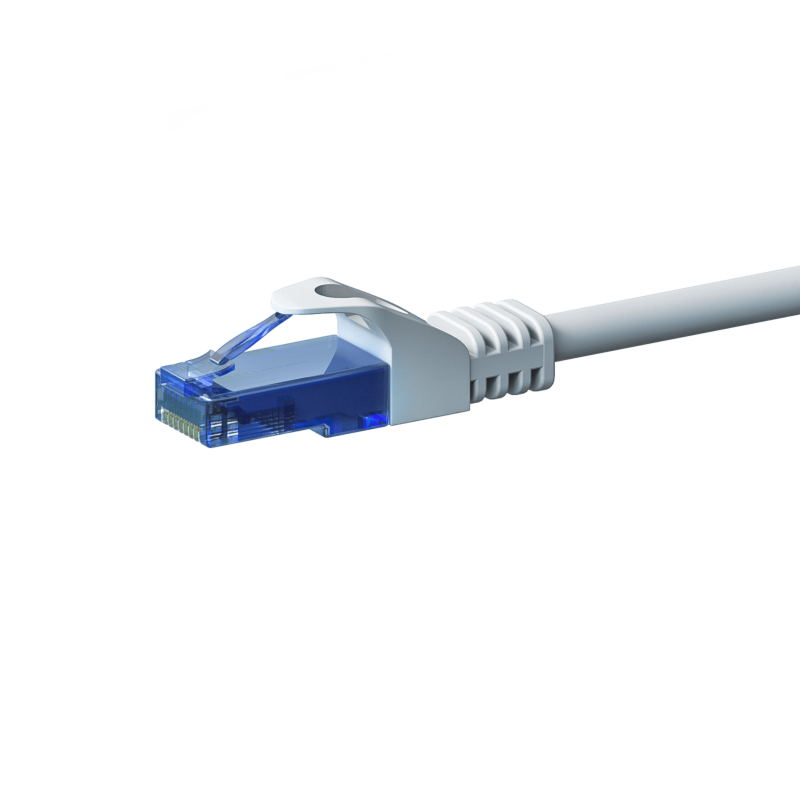 Kabel krosowy UTP CAT6a 0,15 m biały - 100% miedź