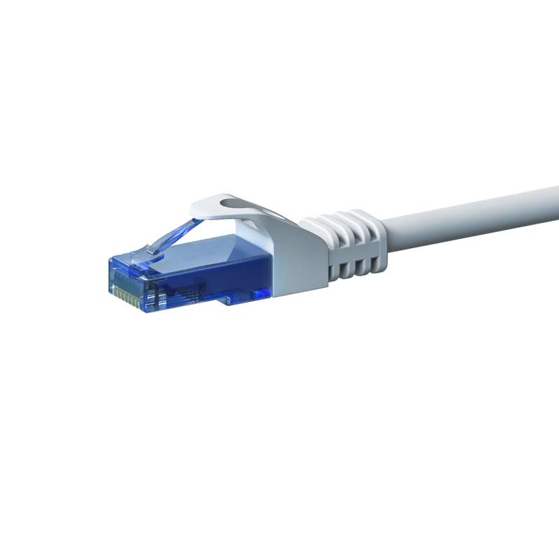 Kabel krosowy UTP CAT6a 20m biały - 100% miedź