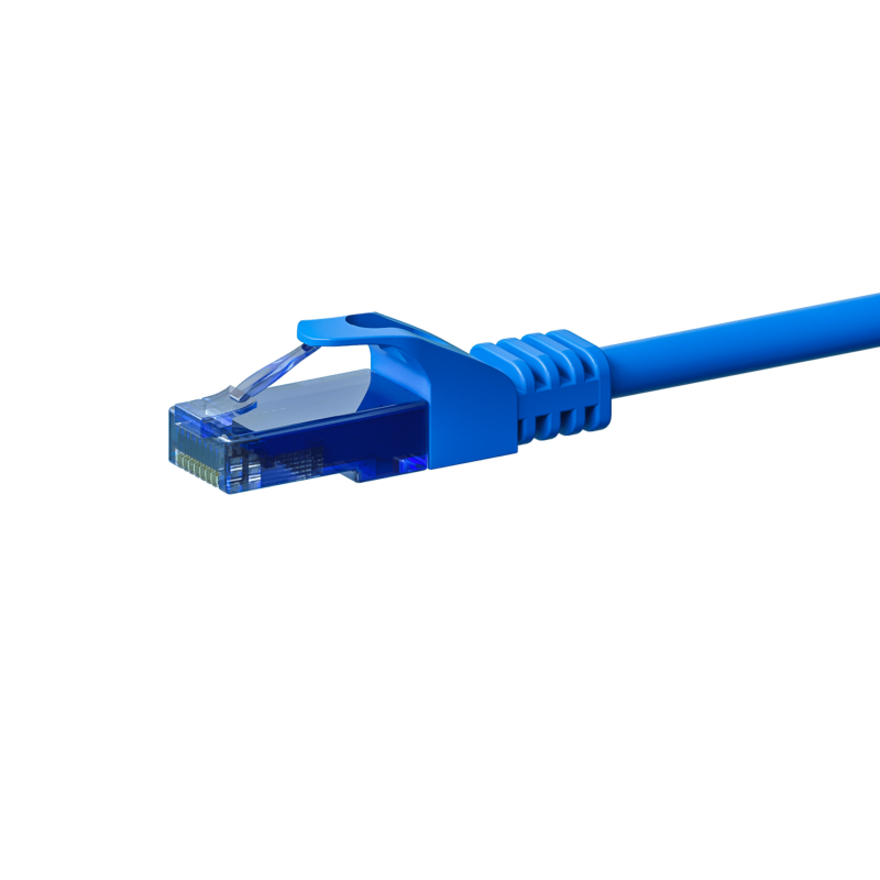 Kabel krosowy UTP CAT6a 20m niebieski - 100% miedź