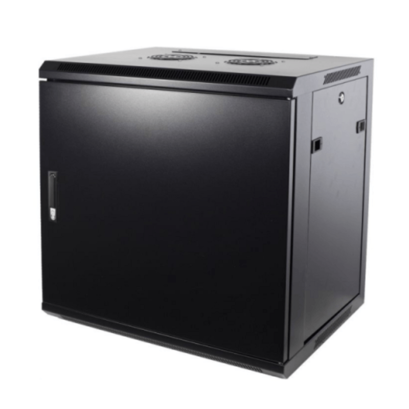 Szafka ścienna 9U z drzwiami metalowymi 600x450x500mm (szer. x gł. x wys.)