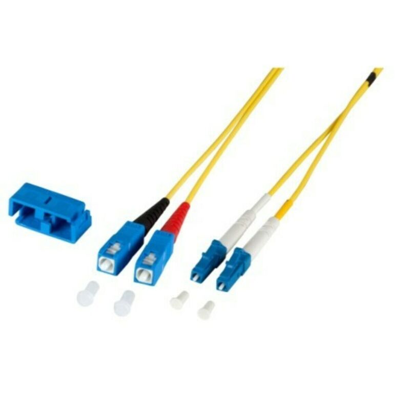 Kabel światłowodowy dupleksowy OS2 LC-SC 7,50m