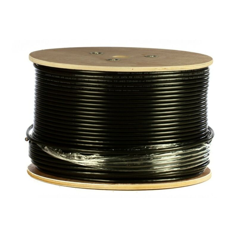 Kabel zewnętrzny DANICOM CAT6 FTP 305 m, sztywny w rolce - PE (Fca)