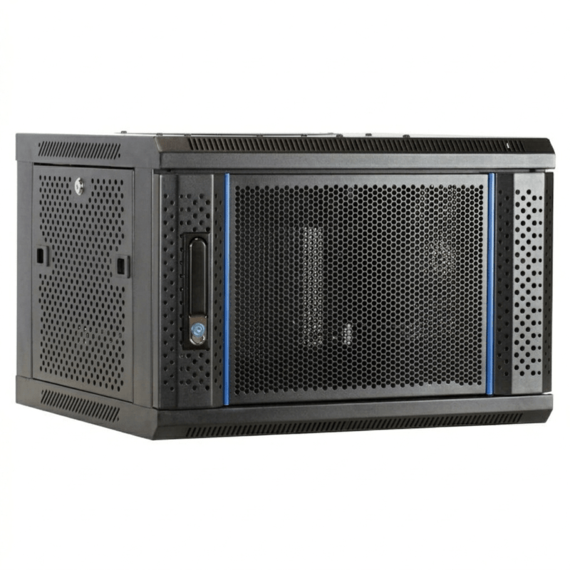 Szafka ścienna 6U z drzwiami perforowanymi 600x450x368mm