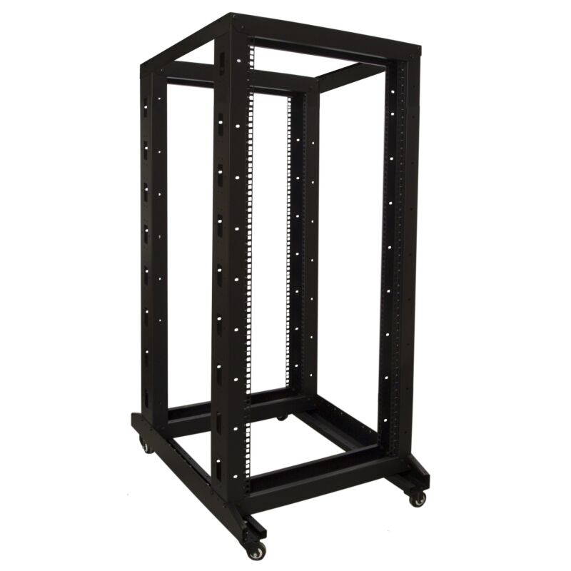 Stojak na przekaźniki 27U na kółkach 600x800x1400mm (szer. x gł. x wys.)