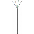 Kabel zewnętrzny CAT6 U/UTP 50m na szpuli sztywny czarny CCA