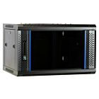 Szafka ścienna 6U z drzwiami szklanymi 600x450x368mm (szer. x gł. x wys.)