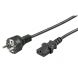 Kabel zasilający Schuko do C13 1,50m czarny