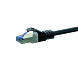 Kabel krosowy CAT6a S/FTP (PIMF) 5m czarny