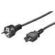 Kabel zasilający Schuko do C5 1,80m czarny
