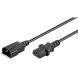 Kabel zasilający C13 do C14 5m czarny