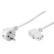 Kabel zasilający kątowy Schuko do C13 kątowy 5m biały