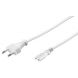 Kabel zasilający wtyczka euro do C7 5m biały