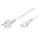 Kabel zasilający Schuko do C13 1,50m biały