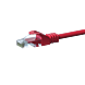 Kabel krosowy UTP CAT5e 7,5m czerwony - 100% miedź