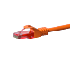 Kabel krosowy UTP CAT6 0,50m pomarańczowy - 100% miedź