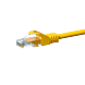 Kabel krosowy UTP CAT5e 0,25 m żółty - CCA