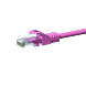 Kabel krosowy UTP CAT5e 1m różowy - CCA