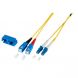Kabel światłowodowy dupleksowy OS2 LC-SC 1m