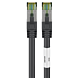 Kabel krosowy Cat8 S/FTP (PIMF) 0,25 m czarny