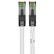 Kabel krosowy Cat8 S/FTP (PIMF) 0,50 m biały