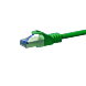 Kabel krosowy CAT6a S/FTP (PIMF) 5m zielony