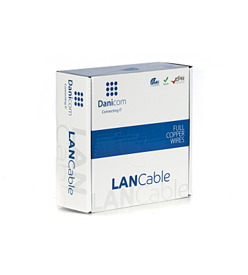 DANICOM CAT6 UTP 50m cable on roll rigid - LSZH (Dca)