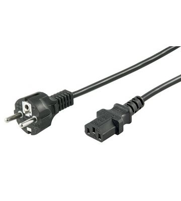 Kabel zasilający Schuko do C13 2m czarny