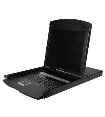 19-calowa konsola KVM wsuwana z klawiaturą QWERTY USB i PS/2