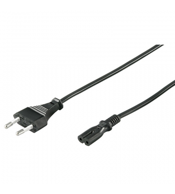 Kabel zasilający wtyczka euro do C7 1,50m czarny