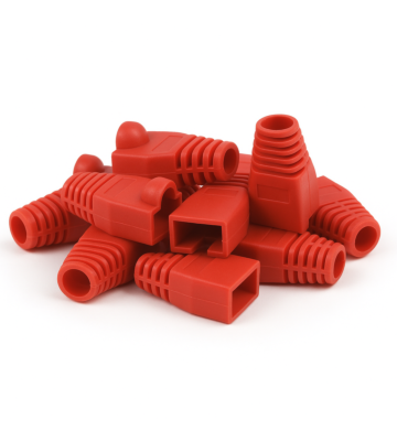 Dźwigar kablowy DANICOM RJ45 Czerwony - 10 sztuk